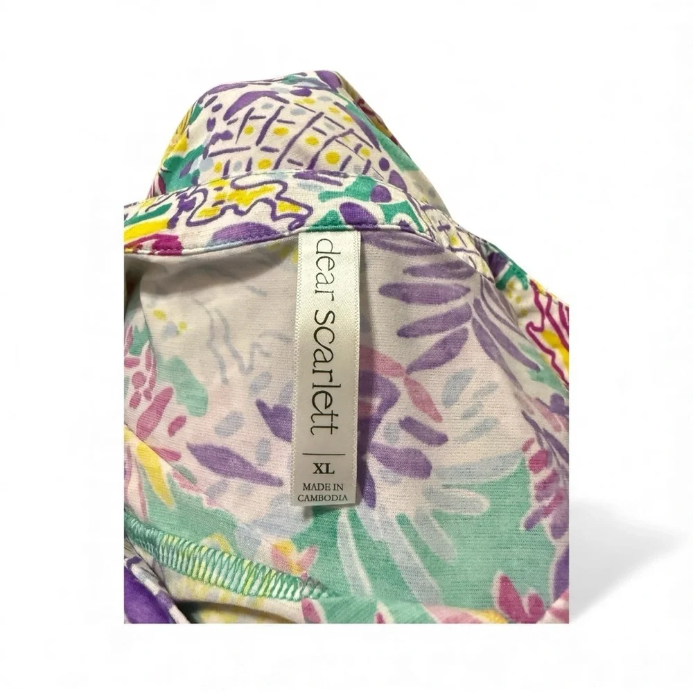 Dear Scarlett Sleeveless Floral Blouse – Size XL - Picture 3 of 5